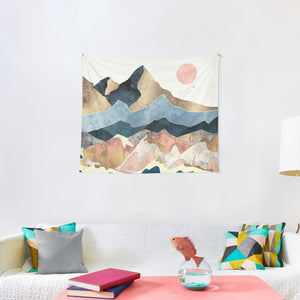 Golden Peaks Tapestry